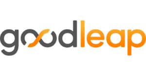 The Goodleap logo, with the word “good” in grey and “leap” in orange, features a stylized letter “o” resembling an infinity symbol—reflecting limitless finance options for your needs.
