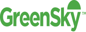 GreenSky logo in green letters, with the “k” in “Sky” topped by a half-circle design, reflecting the company’s focus on flexible financing options.